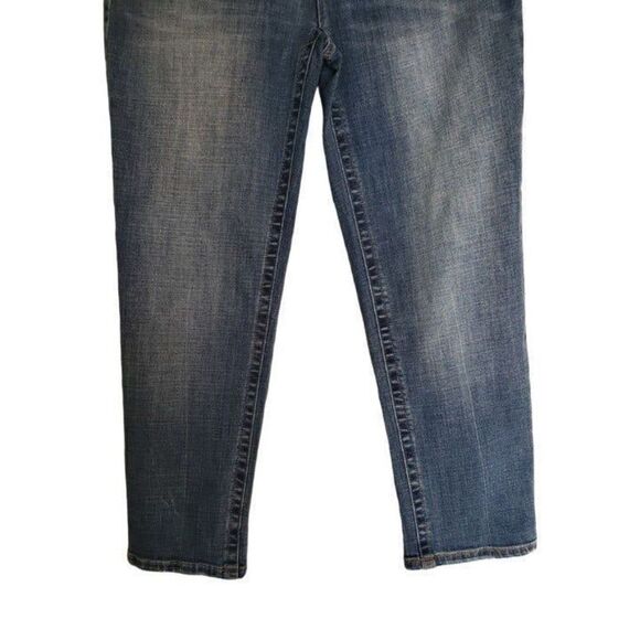 Seven7 Women's Tummyless Super Stretch Straight Leg Denim Blue Jeans Size 12 NWO - Picture 5 of 11